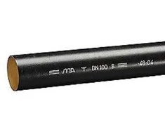Gustavsberg Tiesus drenažo vamzdis 100-3000 juodas - MA