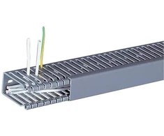 Hager Polo BA68002507030B tehaselito šukuotas kanalas BA6 25x80mm PVC pilkas BA68002507030B /2m/