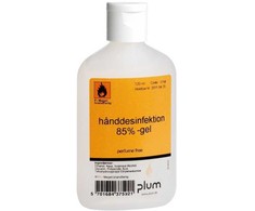 Rankų dezinfekavimo gelis Plum 85 % etanolis su užsegamu dangteliu 120 ml, 120 ml/butelis
