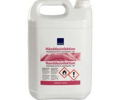Rankų dezinfekavimo gelis, ABENA, 5000 ml, 85 % etanolio