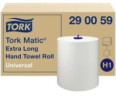 Popieriniai rankšluosčiai Tork Soft Universal H1 (290059), 1sluoksnis, baltos spalvos, 280m, 1142 lapeliai