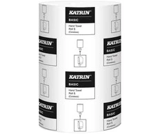 Popierinis rankšluostis „Katrin 475505 Basic“ be šerdies, 12 ritinėlių pakuotėje