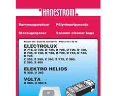 Hanestroem Dulkių siurblio maišeliai ELECTROLUX D 720 - D 740