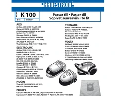Hanestroem Dulkių siurblio maišeliai K100