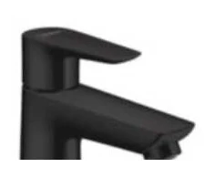 Hansgrohe Talis E 110 praustuvo maišytuvas be dugno vožtuvo, matinis juodas