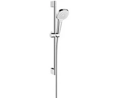Hansgrohe Croma Select E Vario dušo komplektas 650 mm, EcoSmart 9l/min, 3 srovės, baltas/chromas