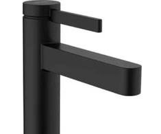 Hansgrohe Finoris 110 praustuvo maišytuvas su pop-up, matinis juodas