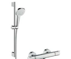 Dušo rinkinys Hansgrohe Croma pasirinkimas E stumdomas su termostatine baterija balta (27081400)