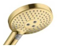 Hansgrohe rokas duša Raindance Select S 120 3jet, polished auksinis optic