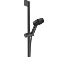 „hansgrohe Pulsify Select S“ dušo komplektas 105 3jet Relaxation EcoSmart su dušo stovu, matinės juodos spalvos, 65 cm