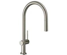 „Hansgrohe Talis M54“ virtuvės maišytuvas 210 1jet su ištraukiama svirtimi, plienas