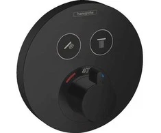 Hansgrohe termostata ShowerSelect S virsapmetuma daļa, ar 2 izejām, matēta melna
