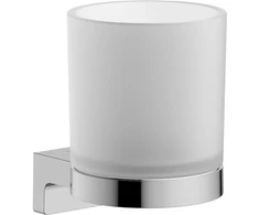 Hansgrohe Dantukų stiklinė AddStoris S su chromuotu laikikliu, matinė