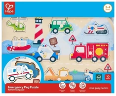 Hape Dėlionė „Avarinės transporto priemonės“