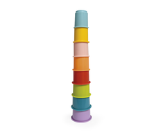 Happy HAPPY BABY Rainbow rietuvės puodeliai 8 vnt.