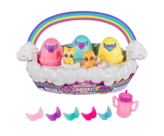 Žaislinis krepšelis Hatchimals Alive Neon Rainbow