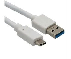 helos USB Type-C auf USB-3.1 Lade-/Datenkabel, 1 m baltas