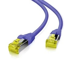helos Patchkabel Cat 6a S/FTP RJ45 lila 20m AWG26/7 LSZH GHMT