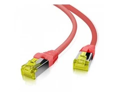 helos Patchkabel Cat 6a Superflex S/FTP RJ45 raudona 0,5m AWG27/7 GHMT