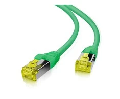 helos Patchkabel Cat 6a Superflex S/FTP RJ45 grün 0,25m AWG27/7 GHMT