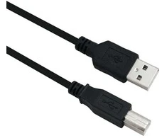 helos Anschlusskabel, USB 2.0 A Stecker/B Stecker, 3,0m, juodas