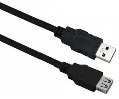 helos Verlängerungskabel, USB 3.0 A Stecker/A Buchse, 0,5m, juodas