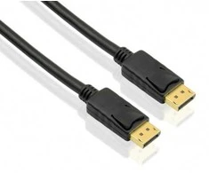 helos Anschlusskabel, DisplayPort Stecker/Stecker, 4K 1,0m, juodas