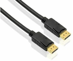 helos Anschlusskabel, DisplayPort Stecker/Stecker, 4K 3,0m, juodas