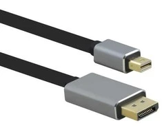 helos Anschlusskabel, mini DisplayPort St./DP St., PREMIUM 8K, 1,0m, juodas