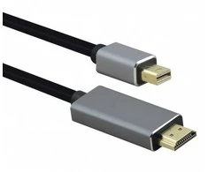 helos Anschlusskabel, mini DisplayPort St./HDMI St., PREMIUM 4K, 3,0m, juodas