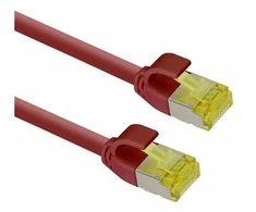 helos Patchkabel Cat 6a Ultraslim S/FTP RJ45 raudona 7,5m AWG28/7 LSZH GHMT