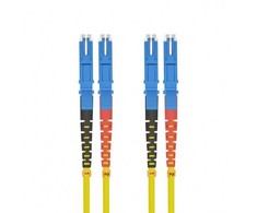 helos LWL Patchkabel OS2 Duplex E2000® (LSH)-E2000® (LSH) 9/125µm gelb 0,5m