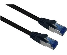 Helos Outdoor patch cable S/FTP Cat 6a juodas 7,5m