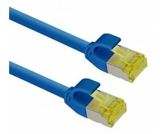 helos Patchkabel Cat 6a Ultraslim S/FTP RJ45 blau 5m AWG28/7 LSZH GHMT