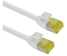 helos Patchkabel Cat 6a Ultraslim S/FTP RJ45 baltas 10m AWG28/7 LSZH GHMT