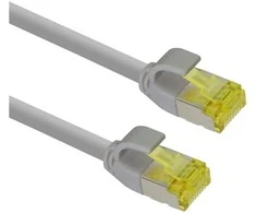 helos Patchkabel Cat 6a Ultraslim S/FTP RJ45 grau 5m AWG28/7 LSZH GHMT