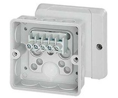 Hensel DE 9325, Polistirenas (PS), Termoplastas, Pilkas, IP55, 88 mm, 47 mm, 88 mm