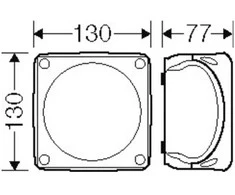 Vanpee Westerberg Hensel 62000337 ATEX jungiamoji dėžutė 2 ir 22 zonoms IP66 130x130x77mm juoda 5x6 mm Cu KX 0606 C