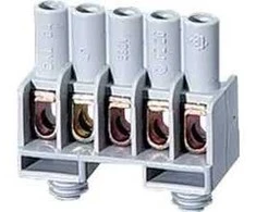 Hensel Gnybtų blokas 5 takelių dėžutėms 1,5–6 mm2 Cu pilkas DKL 04 (2600055)