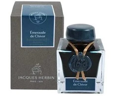 Herbina Herbin rašalas 1670 serija - 50 ml Èmaraude de Chivor su auksiniais blizgučiais