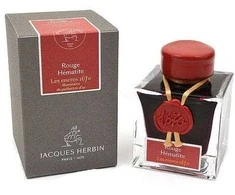 Herbina Herbin rašalas 1670 serija - 50ml Rouge Hèmatite su auksiniais blizgučiais