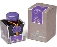 Herbina Herbin rašalas 1670 serija - 50ml Violet Impèrial su auksiniais blizgučiais