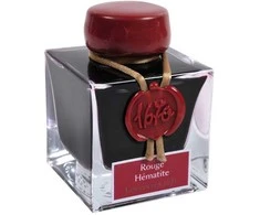 Herbina Herbin rašalas 1670 serija - 50ml Rouge Hèmatite su auksiniais blizgučiais