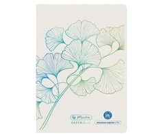 Herlitz Herlitz Notizheft A6 GREENline 32 Bl. liniert Ginkgo