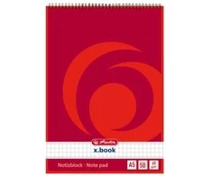 Bloknotas su spirale A5 50l langeliais 00110536 HERLITZ/10