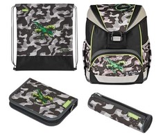 Mokyklinė kuprinė Herlitz Ultralight Plus Camo Dragon, 15 l