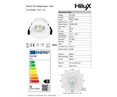 Light Solutions Aps „HiluX D7 Gen2“ – 6 W – 420 lm – Ra95 – 3000 K – reguliuojamo ryškumo – lauko – balta