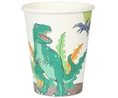 Hisabjoker Ab Dinozaurų popieriniai puodeliai, 8 vnt.