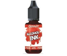 Hobby2You Carioca Cernit alkoholinis rašalas 20ml ugniai raudonas
