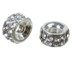 Carioca Element pośredni podwójny su/rhinestone 8mm 10vnt FS